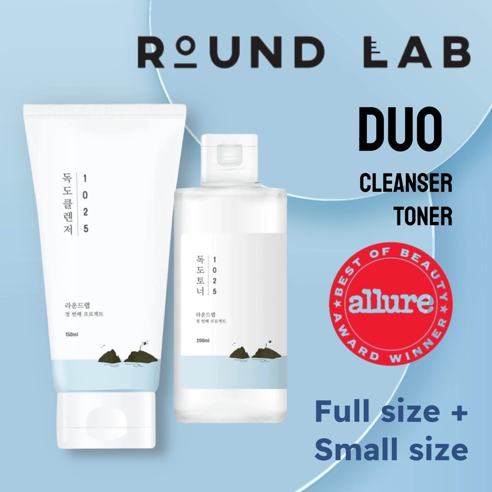 🌟📦🆕*BNIB* ROUND LAB | FULL/SMALL| 1025 Dokdo Cleanser and Toner Duo